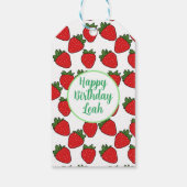 ストロベリーバースデーパーティーテーマ ギフトタグ (裏面)
