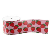 ストロベリーバースデーパーティーテーマ グログランリボン (リール)
