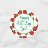 ストロベリーバースデーパーティーテーマ コンフェッティ (スモール正面)