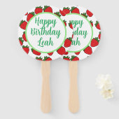 ストロベリーバースデーパーティーテーマ ハンドファン (正面&裏面)