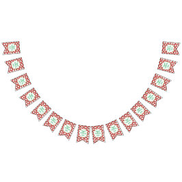 ストロベリーバースデーパーティーテーマ バンティングフラッグ