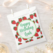 ストロベリーバースデーパーティーテーマ フェイバーバッグ (クリップ留めされた状態)