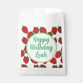 ストロベリーバースデーパーティーテーマ フェイバーバッグ (正面)