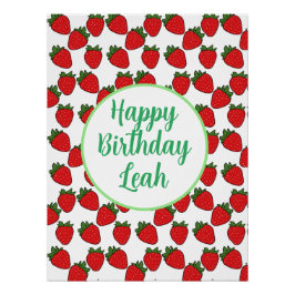 ストロベリーバースデーパーティーテーマ ポスター