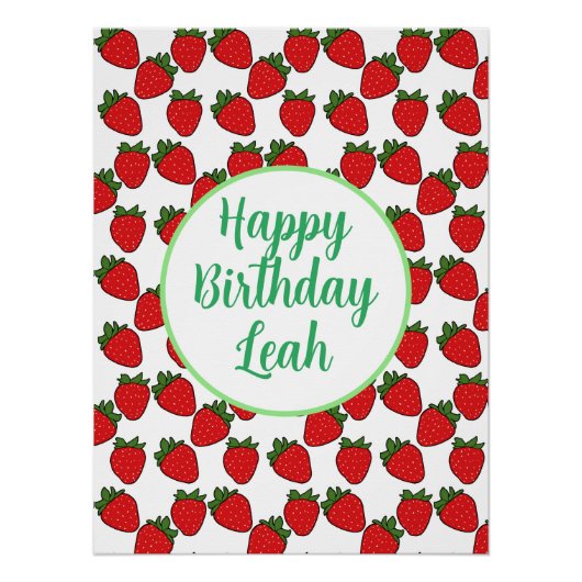 ストロベリーバースデーパーティーテーマ ポスター (正面)