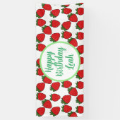 ストロベリーバースデーパーティーテーマ 横断幕 (縦)