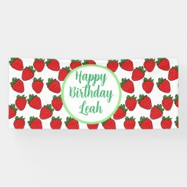 ストロベリーバースデーパーティーテーマ 横断幕