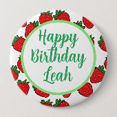 ストロベリーバースデーパーティーテーマ 缶バッジ (正面)