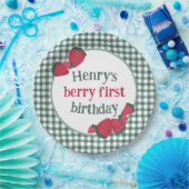 ストロベリーバースデーパーティープレート ペーパープレート (パーティー)