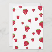 ストロベリーバースデーパーティー招待状ベリーサマー 招待状 (裏面)