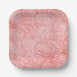 ストロベリーバースデーパーティー紙プレート ペーパープレート