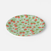 ストロベリーバースデーパーティー ペーパープレート (アングル)