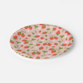 ストロベリーバースデーパーティー ペーパープレート (アングル)