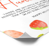 ストロベリーパシファイヤー狩りベリースイートベビーシャワー ポスター (角)