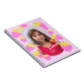 ストロベリーパステルピンク写真 ノートブック (右側)