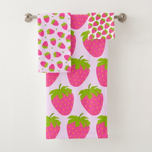 ストロベリーパステルピンク バスタオルセット (インサイチュ)