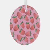 ストロベリーパステル:ヴィンテージ甘味 ガラスオーナメント (正面右)