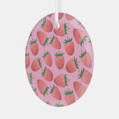 ストロベリーパステル:ヴィンテージ甘味 ガラスオーナメント (正面左)