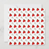 ストロベリーパターンカスタムパーティの招待状 招待状 (正面)