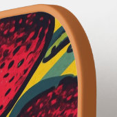 ストロベリーパターン果実主義ベリーイチゴF ピックルボールラケット (左詳細)