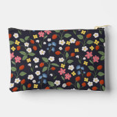 ストロベリーパターン海軍 アクセサリーポーチ (裏面)