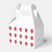 ストロベリーパターン誕生日ベビーシャワー2024 フェイバーボックス (裏面サイド)