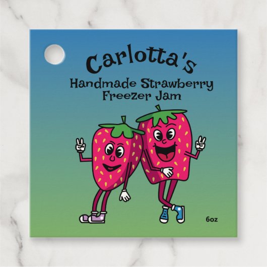 ストロベリーパルおもしろいズマンガージャムパイと続く フェイバータグ (正面)