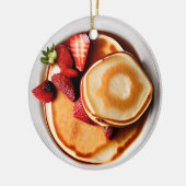 ストロベリーパンケーキプンクリスマスセラミックオーナメント セラミックオーナメント (左)