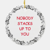 ストロベリーパンケーキプンクリスマスセラミックオーナメント セラミックオーナメント (裏面)