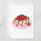 ストロベリーパンケーキ招待状 招待状 (正面)