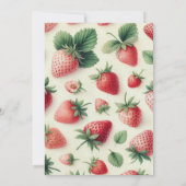 ストロベリーパンケーキ スタック ブライダル ブランシュ シャワー 招待状 (裏面)