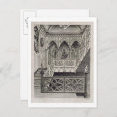 ストロベリーヒルの階段、J. Newtoによって刻まれた ポストカード (正面/裏面)