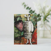 ストロベリービールガイ – ヴィンテージエフェメラコラージュ ポストカード (スタンド正面)