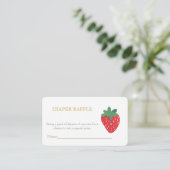 ストロベリーピクニックベビーおむつラッフルエンクロージャカード エンクロージャーカード (スタンド正面)