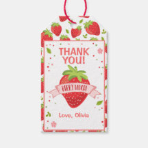 ストロベリーピンクの女の子の誕生日ありがとう好意