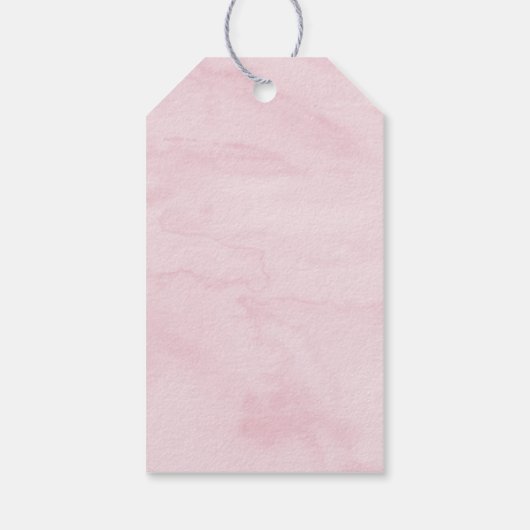 ストロベリーピンクフローラ誕生日 ギフトタグ (裏面)