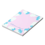 ストロベリーピンクブルー ノートパッド (回転)