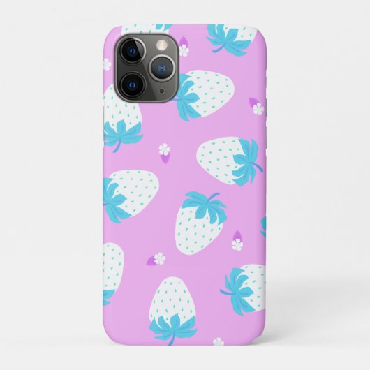 ストロベリーピンクブルー Case-Mate iPhoneケース (裏)