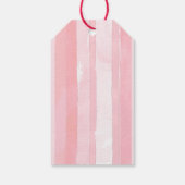 ストロベリーピンクボウ赤ちゃんシャワーありがとう ギフトタグ (裏面)