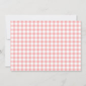 ストロベリーピンクレッドベリースイートベビーシャワー サンキューカード (裏面)