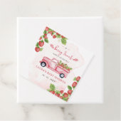 ストロベリーピンクレッドベリースイートベビーシャワー フェイバータグ (インサイチュ)