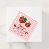 ストロベリーピンクレッドベリースイートベビーシャワー フェイバータグ (インサイチュ)