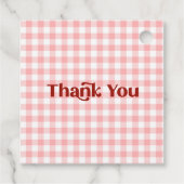 ストロベリーピンクレッドベリースイートベビーシャワー フェイバータグ (裏面)