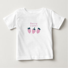 ストロベリーピンク ベビーTシャツ