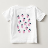 ストロベリーピンク ベビーTシャツ (裏面)