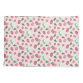 ストロベリーピンク。 枕カバー (裏面)