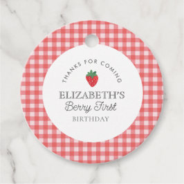 ストロベリーファーストピクニック誕生日 フェイバータグ