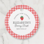 ストロベリーファーストピクニック誕生日 フェイバータグ (裏面)