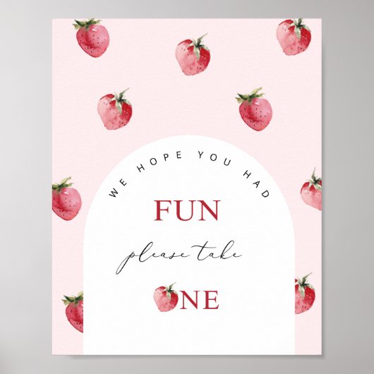 ストロベリーファースト誕生日おめでとう ポスター (正面)