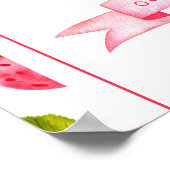 ストロベリーファースト誕生日へようこそ ポスター (角)